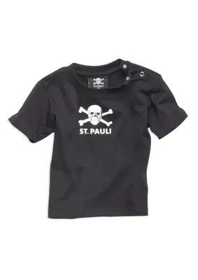 Produktbild von FC St. Pauli - Totenkopf - Baby-Shirt schwarz