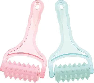Produktbild von ELINA Massage Roller 18x9cm rosa & türkis sortiert