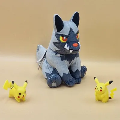 Produktbild von Pokemon Fiffyen Kuscheltier - 14 cm Plüschtier Poochyena