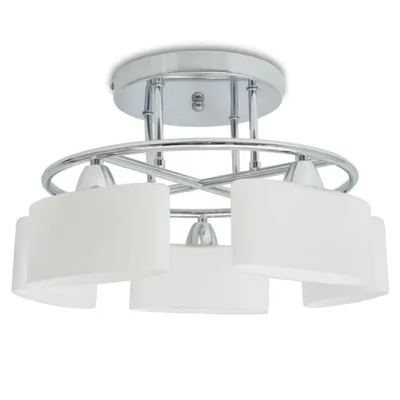 Obrázek produktu pro vidaXL Stropní světlo Elipsoidní skleněná stínidla 5 žárovek E14 200 W