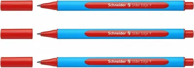 Produktbild von Schneider Kugelschreiber Slider Edge F 3er-Set rot