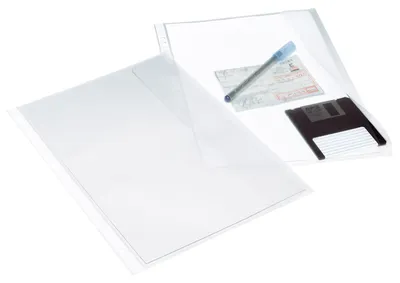 Image de Pochettes pour documents A4 avec rabat Bantex, lot de 10