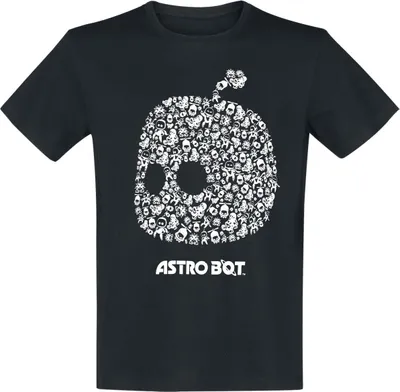 Produktbild von Astro Bot T-Shirt Herren Astro Bot schwarz Fan-Merch, Gaming 100% Baumwolle XXL