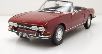 Zdjęcie produktu dla Norev 184818 Peugeot 504 Convertible 1969 czerwony 1:18