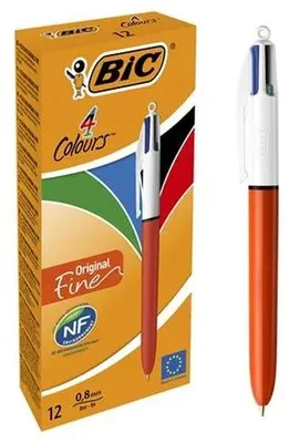 Produktbild von Długopis 4 Farben Fein (12szt) BIC