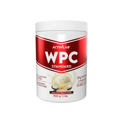 Immagine prodotto di WPC Standard concentrato di proteine del siero di latte 500 g gusto gelato alla vaniglia Activlab