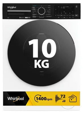 Produktbild von Whirlpool WPM 011W ADS IT, Frontlader, 10 kg, B, 72 dB, 1400 RPM, A