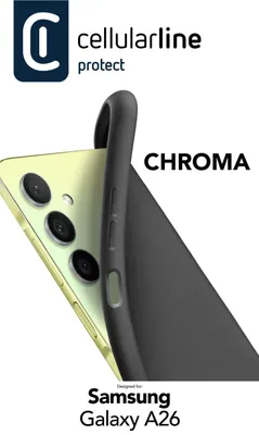 Produktbild von Cellularline CHROMA – GALAXY A26, Cover, Samsung, Galaxy A26, 16,8 cm (6.6"), Schwarz