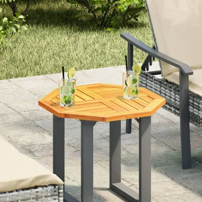 Produktbild von vidaXL Tischplatte 50x50x2 cm Achteckig Massivholz Akazie