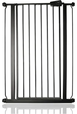 Produktbild von Treppengitter Klemmgitter ohne Bohren - Hoch 104 cm - Metall Mattschwarz - 75 bis 82,6 cm