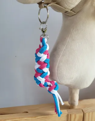 Obrázek produktu pro Provázkový úvaz Hobby Horse - tmavě růžový/tyrkysový/bílý