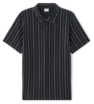 Produktbild von Celio Poloshirt Nestripo mit kubanischem Kragen, Streifenstruktur, Größe L
