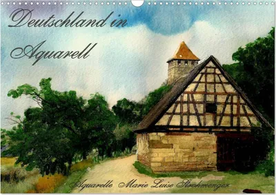 Produktbild von Deutschland in Aquarell (Wandkalender 2025 DIN A3 quer), CALVENDO Monatskalender