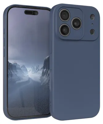 Produktbild von EAZY CASE - TPU Hülle für Apple iPhone 17 Pro, TPU Case stoßfeste Handyhülle, weiches Cover mit Kameraschutz, Silikonhülle in Dunkelblau