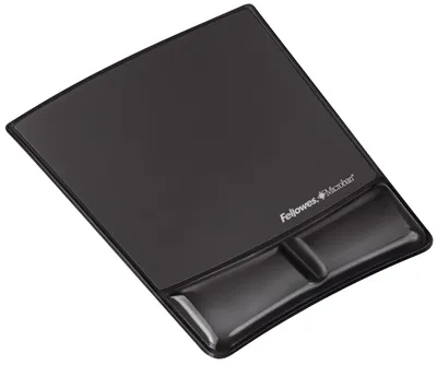 Produktbild von Fellowes Handgelenkauflage Health V Crystals schwarz mit Maus Pad