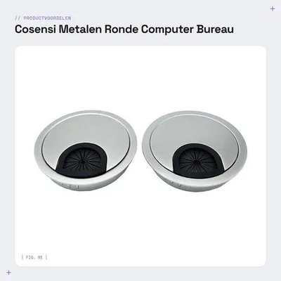 Imagen del producto de Tapa protectora para cables, diámetro 80 mm, ideal para oficinas y despachos