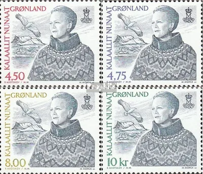 Produktbild von Briefmarken Dänemark - Grönland 2000 Mi 351-354 (kompl.Ausg.) postfrisch Margarethe