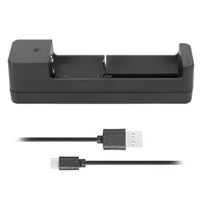 Zdjęcie produktu dla Ładowarka akumulatorów, jednogniazdowa ładowarka akumulatorów, ładowarka akumulatorów USB, inteligentna ładowarka akumulatorów LED, ładowarka akumulatorów litowo-jonowych