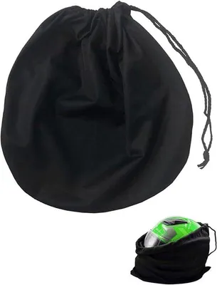 Zdjęcie produktu dla Czarna torba na kask motocyklowy – plecak