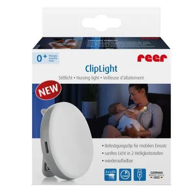 Produktbild von reer ClipLight Stilllicht, mit Befestigungsclip, Nachtlicht, Still Licht, LED, Timer, 52361