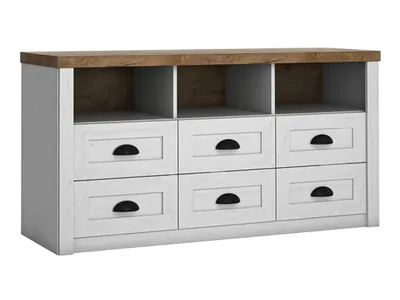 Produktbild von AX LIVING Kommode mit Schubladen Palmano K6S – 130 cm, Andersen Kiefer