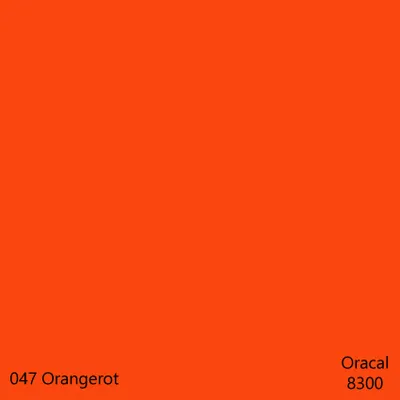 Produktbild von DIN A4 Oracal 8300 Transparent Cal – 32 Farben, Plotterfolie für Glas & Fenster, DIY Folie 1 Stk. 047Orangerot