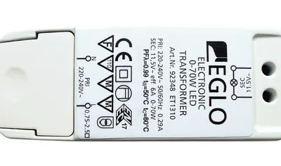 Obrázek produktu pro EGLO 92348, Konvenční transformátor, Bílá, 70 W, 220 - 240 V, 11.5 V, 50 / 60 Hz