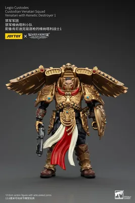Produktbild von Warhammer The Horus Heresy Actionfigur 1/18 Legio Custodes Custodian Venatari Squad Venatari with Kenetic Destroyer 1 13 cm