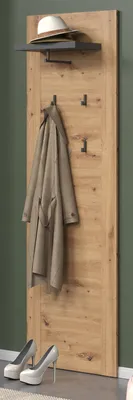 Produktbild von Garderobenpaneel "Follow" Wandgarderobe in Artisan Eiche, 62 x 199 cm