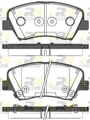 Produktbild von ROADHOUSE Bremsbeläge Satz Vorne Bremsklötze für HYUNDAI i30 (GD) 21412.32