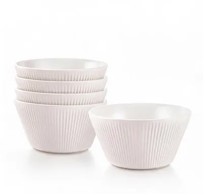 Produktbild von Set aus 4 Porzellan-Müsli-Schalen, 400 ml Fassungsvermögen