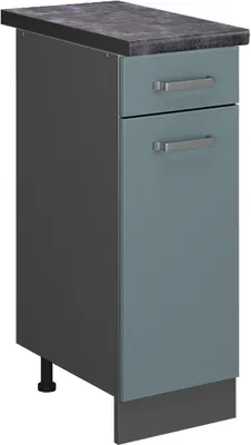 Obrázek produktu pro Spodní skříňka kuchyňské linky Vicco R-Line Modrošedá 30 cm , PD Antracit, Model 46863