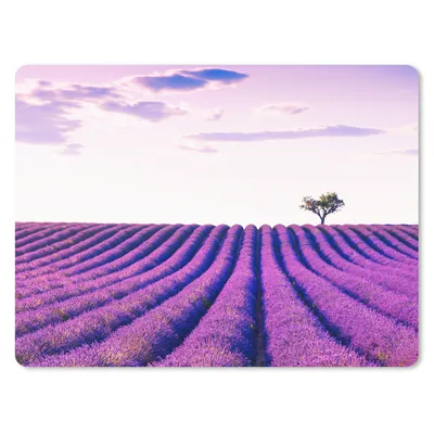Produktbild von MuchoWow® Mauspad Mousepad Lavendel - Bäume - Lila - Blumen 23x19 cm - Mousepads - Maus Mat - Pad - Mausunterlage - Schreibtischunterlage - Mauspad