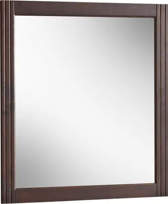 Obrázok produktu pre Nástenné zrkadlo FURNLUX Retro Zrkadlo sivá a hnedá 73 cm / Hlavná farba: hnedá / Rozmery: 73 x 80 x 2 cm