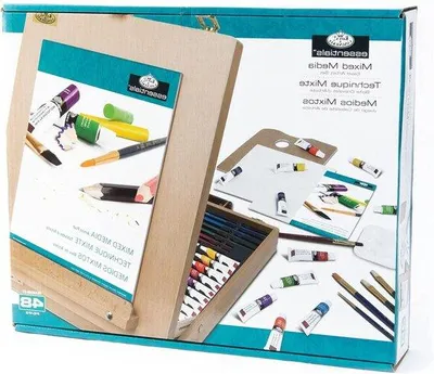 Produktbild von Malkasten-Set mit Staffelei, komplett, für Maler