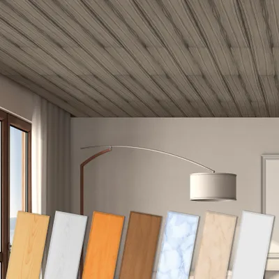 Produktbild von HEXIM Deckenpaneele aus XPS 100x16,7cm - Moderne Deckenverkleidung aus Styropor Kunststoff (20 Quadratmeter P-14) Deckenplatten feuchtraumgeeignet