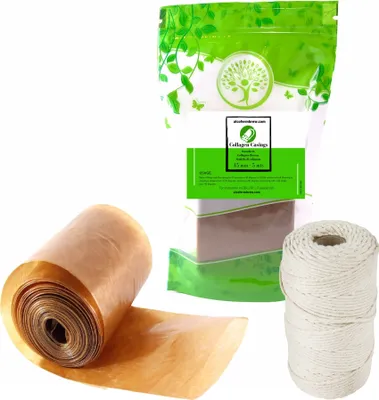 Produktbild von Kunstdarm 45mm / 5mts + Wurstgarn 80m, Metzger Kollagenhülle, Küchengarn, Rohwurstdarm