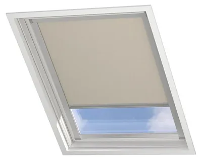 Produktbild von DTCH® Dachfenster verdunkelungsrollo für velux: SK01 sand mit Führungsschiene