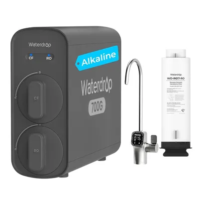Produktbild von Waterdrop G5P700A Alkalische Mineral-pH+-Umkehrosmoseanlage, 700 GPD, mit einem zusätzlichen WD-G5P700-RO Ersatzfilter