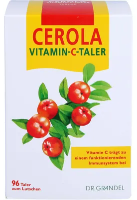 Immagine prodotto di CEROLA Vitamina C Thaler per succhiare, 96 caramelle