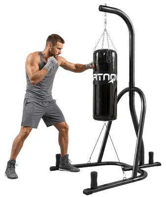 Produktbild von SPORTNOW Boxsackständer Freistehender Boxsackhalter mit Boxsack Bungee-Seil