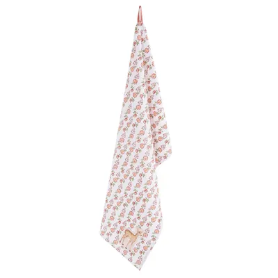 Produktbild von Küchentuch | 50*85 cm | Rosa | 100% Baumwolle | Rechteck | Hirsche und Blumen | Clayre & Eef | SWD42C-1