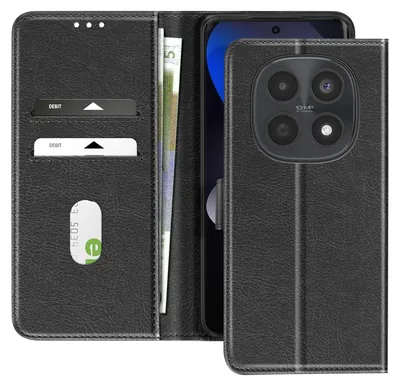 Imagen del producto de Funda tipo libro Chesterfield para Redmi Note 15 4G / 5G, con función de soporte, color negro