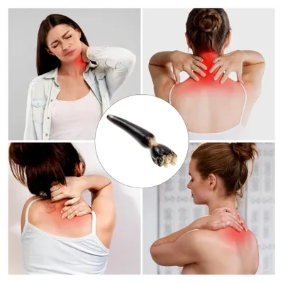 Produktbild von Gesichtsmassagegerät aus Horn für Muskelentspannung und Hautelastizität