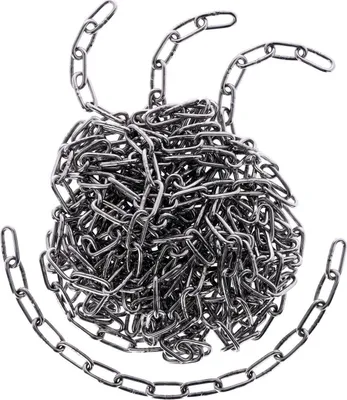Produktbild von TIBU Absperrkette Edelstahl Warnkette 5 mm Stärke - Länge 50 cm- witterungsbeständig, stabil und flexibel