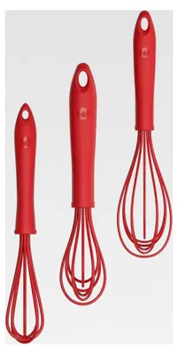 Produktbild von Schneebesen Set: L, M, S - 3-teilig - rot