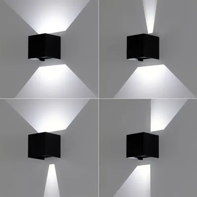 Produktbild von LED Wandleuchte TRUF 6W Schwarz Wandlampe Außenleuchte Außenlampe IP54 LED Außenwandleuchte Wandbeleuchtung