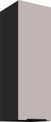 Produktbild von Küchen Hängeschrank 30 cm Küche ARONA Kaschmir beige matt + Schwarz matt Küchenzeile Küchenblock Küche Einbauküche