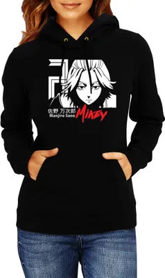 Produktbild von Damen Kapuzenpullover Japan Anime Manga Tokyo Revenger Mikey, Lady S / Schwarz
