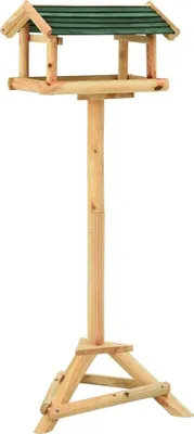 Produktbild von Vogelhäuschen mit Ständer 37x28x100 cm Massivholz Tanne